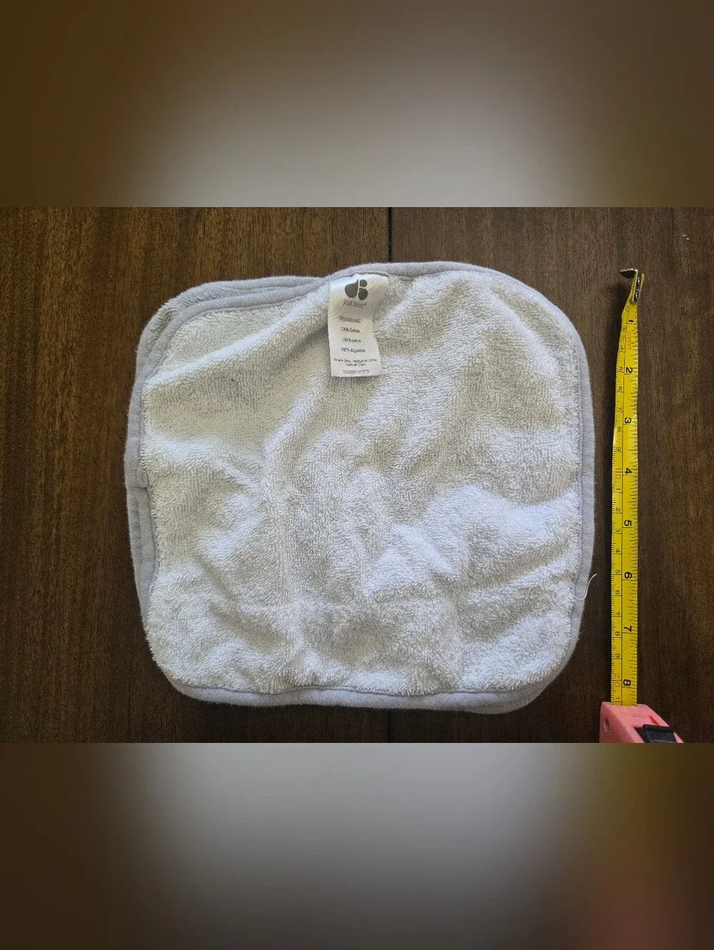 Set Of 2 Grey&White Washclothes Baby/Toddler/Kid